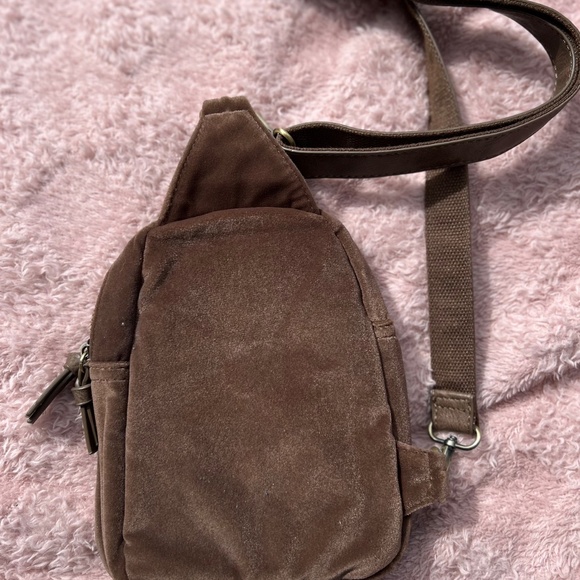 Joy Susan small cross body sling wallet bag, brown - Picture 2 of 5